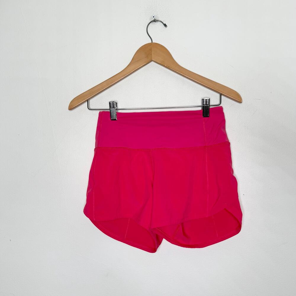 Lululemon Speed Up Short Long High-Rise Hot Pink 2